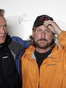 Martin Sheen and Emilio Estevez are seen on location for the filming of ‘The Way,’ Santiago de Compostela, Spain, November 4, 2009