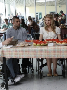 Cory Monteith, Mark Salling, Dianna Agron and Naya Rivera on ‘Glee’
