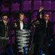 U2 receive the award for Best Live Act during the 2009 MTV Europe Music Awards held at the O2 Arena, Berlin, Germany, November 5, 2009