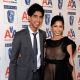 Dev Patel and Freida Pinto arrive at the 8th Annual British Academy Of Film And Television Arts Britannia Awards at the Hyatt Regency Century Plaza Hotel in Los Angeles, California on November 5, 2009