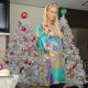 Paris Hilton gets into the holiday spirit in Japan, Nov. 22, 2006