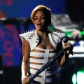 The wait is ova for Rihanna at the 2009 American Music Awards at the Nokia Theatre L.A. Live in LA on November 22, 2009