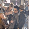 Adam Lambert performs onstage at the 2009 American Music Awards at Nokia Theatre L.A. Live on November 22, 2009 in Los Angeles, California