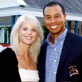 Elin Nordegren and Tiger Woods pose in September 2006