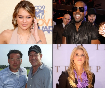 Top 10 Turkeys of 2009 — Miley Cyrus/Kanye West/Jon Gosselin & Michael Lohan/Carrie Prejean