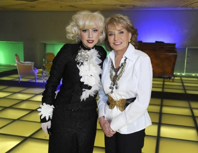 Lady Gaga and Barbara Walters during “Barbara Walters Presents: The 10 Most Fascinating People of 2009”