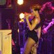 Rihanna performs material from her upcoming album ‘Rated R’ on stage during the launch party for the NOKIA X6, Brixton Academy, London, November 16, 2009
