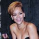 The gorgeous Rihanna poses for photos at Best Buy on November 23, 2009 in New York City