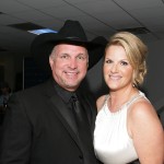 Garth Brooks and Trisha Yearwood backstage at the Hollywood Bowl Opening Night Gala held at the Hollywood Bowl on June 19, 2009 in Hollywood, California