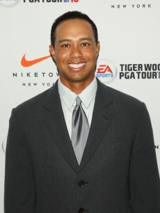 Tiger Woods attends EA SPORTS Tiger Woods PGA TOUR 10 Party at NikeTown, NYC, June 25, 2009