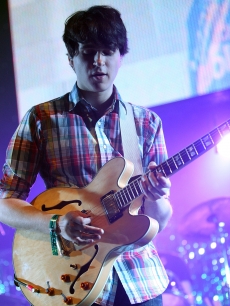 Ezra Koenig of Vampire Weekend performs on night two of 106.7 KROQ FM’s Almost Acoustic Christmas 2009 at the Gibson Amphitheatre at Universal CityWalk on December 13, 2009