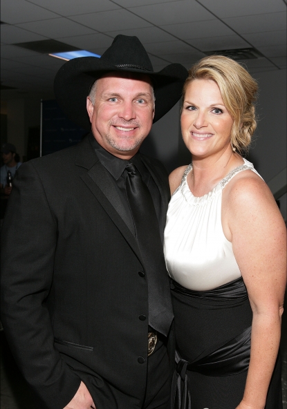 Garth Brooks and Trisha Yearwood backstage at the Hollywood Bowl Opening Night Gala held at the Hollywood Bowl on June 19, 2009 in Hollywood, California