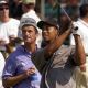 Jesper Parnevik and Tiger Woods play a round