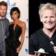 David and Victoria Beckham and Gordon Ramsay