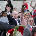 Capt. Chesley B. “Sully” Sullenberger waves as the Grand Marshal of the 2010 Rose Parade in Pasadena, Calif. on January 1, 2010