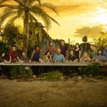 The cast of ‘Lost’ in a ‘Last Supper’ style pose, 2010