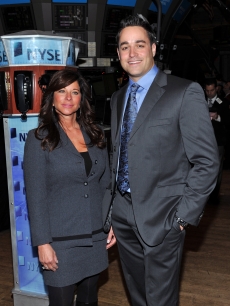 JoAnn Ward and Steven Ward of Vh1’s ‘Tough Love’ attend the ringing of the opening bell at the New York Stock Exchange on December 29, 2009