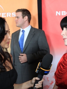 AccessHollywood.com’s Laura Saltman interviews ‘Caprica’ star Alessandra Torresani on the NBC TCA’s party red carpet, Pasadena, Jan. 10, 2010