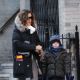 Sarah Jessica Parker and son James Broderick walk to the Players Theater in Greenwich Village December 29, 200