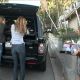 Nicky Hilton and Bijou Phillips bring Casey Johnson’s materials to Nicky’s car alongside Tila Tequila in Studio City on January 6, 2010
