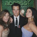 Jillian Michaels poses with Josh Duhamel and Fergie inside Access’ Usnaps photo booth at the 2010 Golden Globes