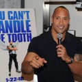 Dwayne Johnson promotes ‘Tooth Fairy’ at the NHL Powered By Reebok Store in NYC on January 20, 2010