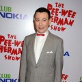Paul Reubens arrives to the opening night of ‘The Pee-Wee Herman Show’ Los Angeles Opening Night at Club Nokia on January 20, 2010