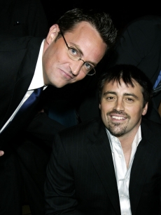 Matthew Perry and Matt LeBlanc in the audience during the 30th Annual People’s Choice Awards at the Pasadena Civic Auditorium January 11, 2004