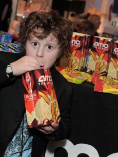 Nolan Gould didn’t forget the popcorn for his AMC Entertainment Exclusive AMC Signature Pass at Access Hollywood’s 4th Annual ‘Stuff You Must…' Golden Globes Gifting Lounge at the Sofitel Hotel in LA on January 16, 2010