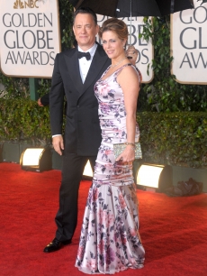 Tom Hanks and Rita Wilson at the 2010 Golden Globes
