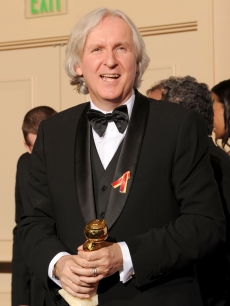 James Cameron with his award for Best Director - Drama for ‘Avatar’ at the 67th Annual Golden Globe Awards at the Beverly Hilton Hotel in Beverly Hills, Calif., on January 17, 2010