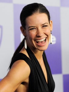 Evangeline Lilly arrives at the InStyle and Warner Bros. 67th Annual Golden Globes after party held at the Oasis Courtyard at The Beverly Hilton Hotel on January 17, 2010