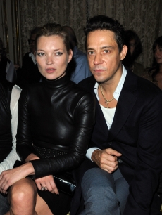 Kate Moss and Jamie Hince attend the Miu Miu Pret a Porter show as part of the Paris Womenswear Fashion Week Spring/ Summer 2010, Paris, France, October 7, 2009