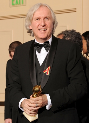 James Cameron with his award for Best Director - Drama for ‘Avatar’ at the 67th Annual Golden Globe Awards at the Beverly Hilton Hotel in Beverly Hills, Calif., on January 17, 2010