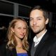 Jennifer Meyer and Tobey Maguire attend the Lionsgate Golden Globe Party at Polo Lounge at The Beverly Hills Hotel on January 16, 2010 in Beverly Hills, California