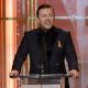 Ricky Gervais takes the stage at the 2010 Golden Globe Awards on January 17, 2010 at the Beverly Hills Hilton Hotel