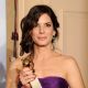 Sandra Bullock poses with her award for Best Actress - Drama backstage at the 67th Annual Golden Globe Awards at the Beverly Hilton Hotel in Beverly Hills, Calif., on January 17, 2010