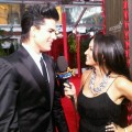 Access Hollywood.com’s Laura Saltman chats with Adam Lambert at the 16th Annual Screen Actors Guild Awards held at the Shrine Auditorium on January 23, 2010 in Los Angeles, California