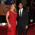 Mariah Carey and husband Nick Cannon arrive at the 16th Annual Screen Actors Guild Awards held at The Shrine Auditorium, Los Angeles, January 23, 2010