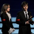 Paris Jackson and Prince Michael Jackson accept the Lifetime Achievement award for Michael Jackson onstage during the 52nd Annual Grammy Awards held at Staples Center on January 31, 2010 in Los Angeles