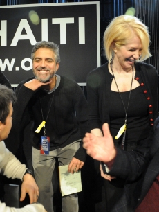 John Krasinski, George Clooney, Ellen Barkin and Jack Nicholson at the ‘Hope for Haiti Now: A Global Benefit for Earthquake Relief’ event, Los Angeles, Jan. 22, 2010