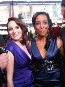 Tina Fey joins the fun with Access’ Shaun Robinson with Alec and Billy Baldwin at the 16th Annual Screen Actors Guild Awards held at the Shrine Auditorium on January 23, 2010 in Los Angeles, California
