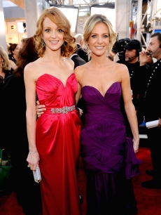 ‘Glee’s’ Jayma Mays and Jessalyn Gilsig arrives at the 16th Annual Screen Actors Guild Awards held at the Shrine Auditorium, Los Angeles, January 23, 2010