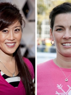 Kristi Yamaguchi and Nancy Kerrigan