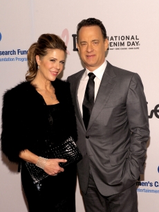 Rita Wilson and husband Tom Hanks arrive at An Unforgettable Evening Benefiting EIF’s Women’s Cancer Research Fund at Beverly Wilshire Four Seasons Hotel on January 27, 2010 in Beverly Hills, Calif. 