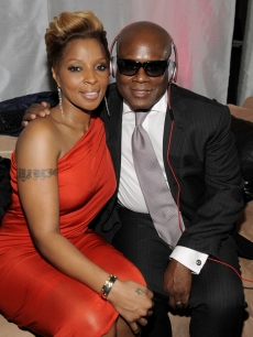 Mary J. Blige and L.A. Reid strike a pose at the ESSENCE Black Women in Music event at the Sunset Tower Hotel, Los Angeles, January 27, 2010
