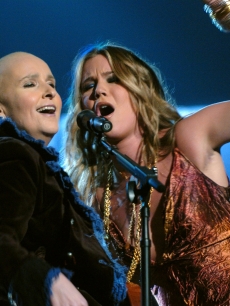 Melissa Etheridge & Joss Stone at the 47th Annual Grammys in LA, 2005