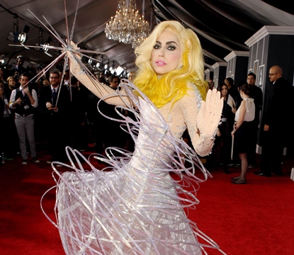 Lady Gaga arrives at the 52nd Annual GRAMMY Awards held at Staples Center on January 31, 2010 in Los Angeles