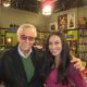 Stan Lee and AccessHollywood.com’s Laura Saltman on the set of ‘The Big Bang Theory’ on January 25, 2010 in LA