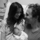Matthew McConaughey and girlfriend Camila Alves with daughter Vida Alves McConaughey on January 4, 2010 